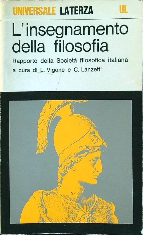L' insegnamento della filosofia