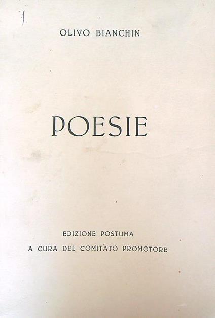 Poesie - copertina