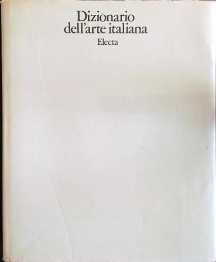 Dizionario dell'arte italiana - copertina