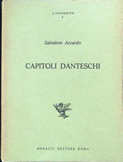 Capitoli danteschi - Salvatore Accardo - copertina