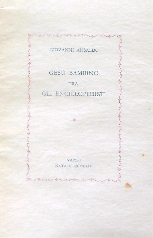 Gesù Bambino tra gli enciclopedisti