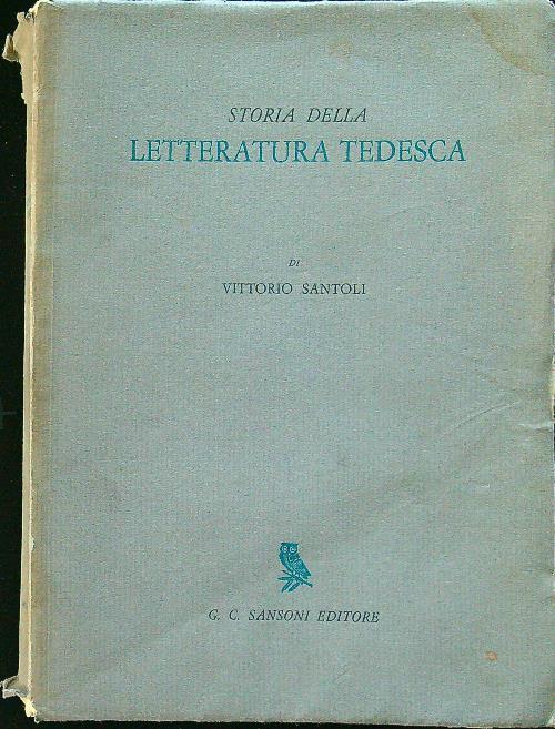Storia della letteratura tedesca - Vittorio Santoli - copertina