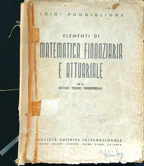 Matematica finanziaria ed attuariale