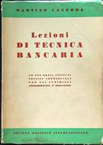 Lezioni di tecnica bancaria