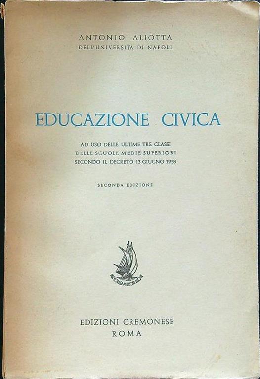 Educazione civica - Antonio Aliotta - copertina