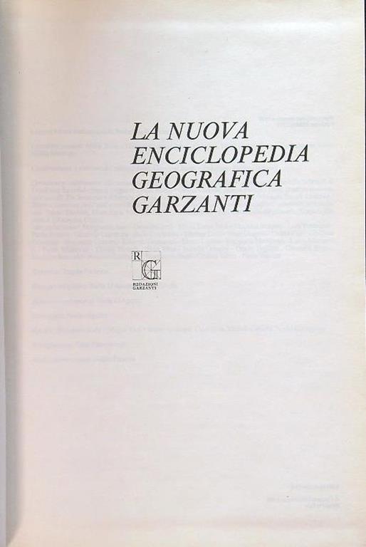 La nuova enciclopedia geografica Garzanti - copertina