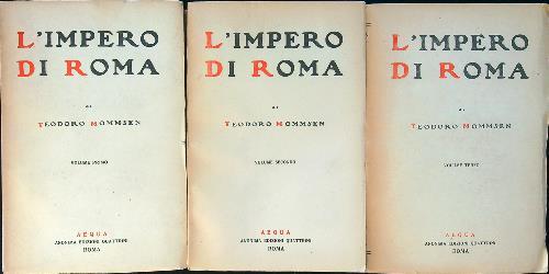 L' impero di Roma 3vv