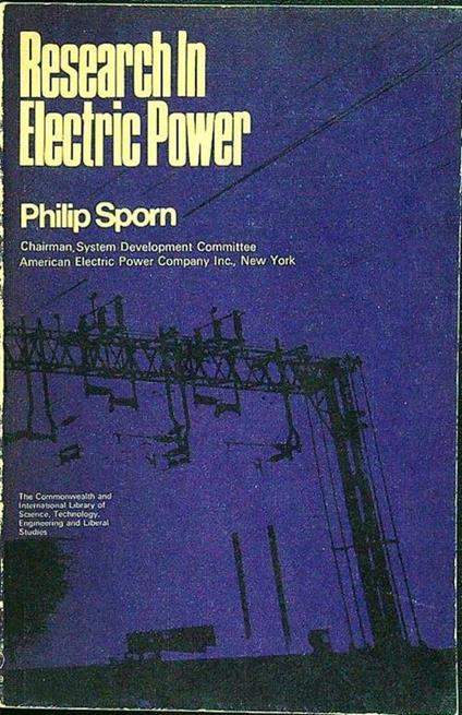 Research in electric power - copertina