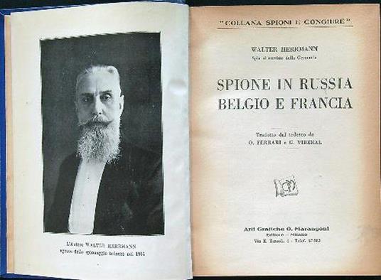 Spione in Russia, Belgio e Francia - Walter Herrmann - copertina