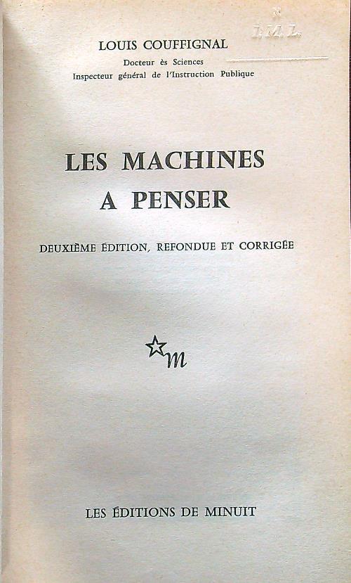 Les machines a penser