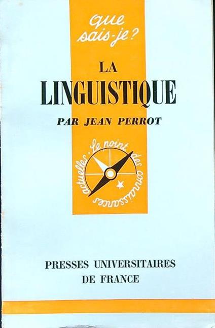 La linguistique - Jean Perrot - copertina