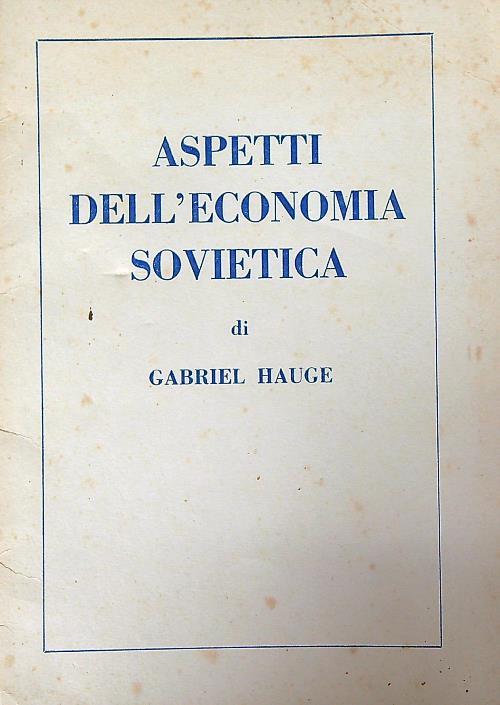 Aspetti dell'economia sovietica