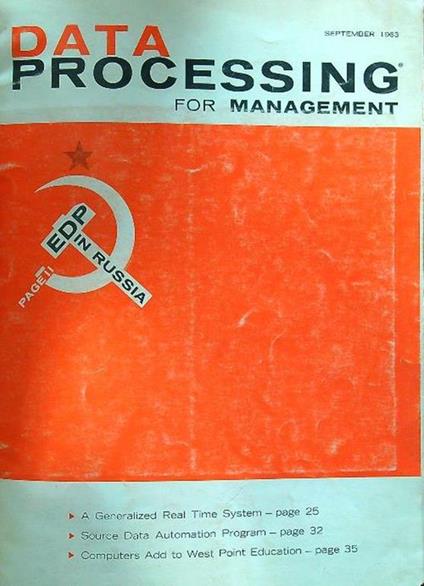 Data processing for management september 1963 - copertina