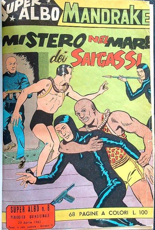 Mandrake numeri da 44 a 104 (mancano 48 64 84 98) in 2 vv - copertina