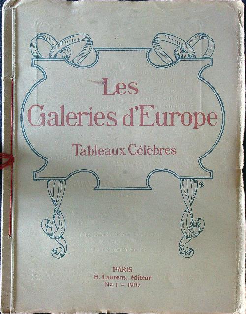 Les galeries d'Europe Tabòeaux celebres 12 volumi in lotto