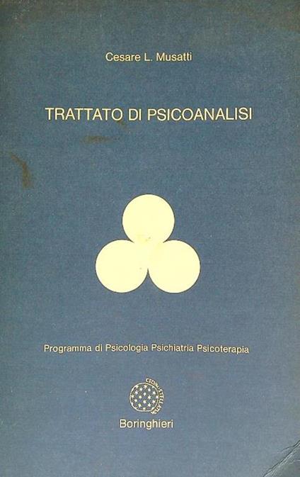Trattato di psicoanalisi - Cesare L. Musatti - copertina