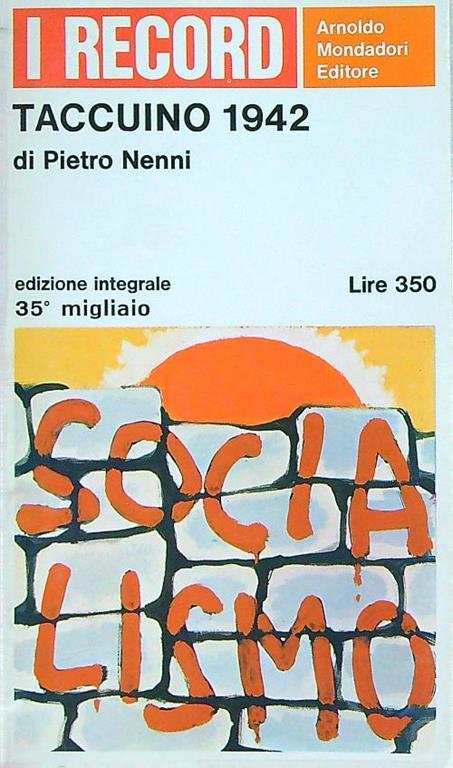 Taccuino 1942 - Pietro Nenni - copertina