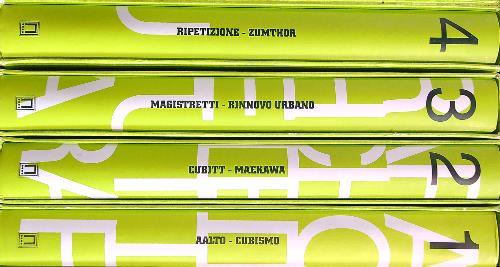 Architettura 4 voll. - copertina