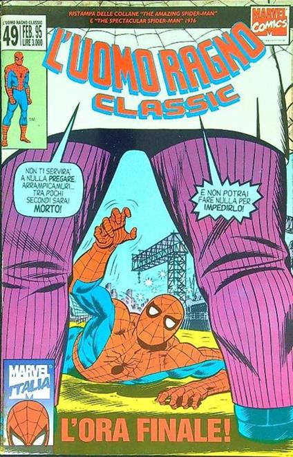 L' Uomo Ragno classic da n. 49 a n. 60 incompleto - copertina