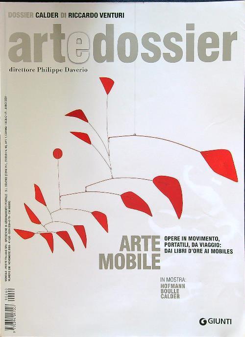 Artedossier N.260 novembre 2009 - copertina