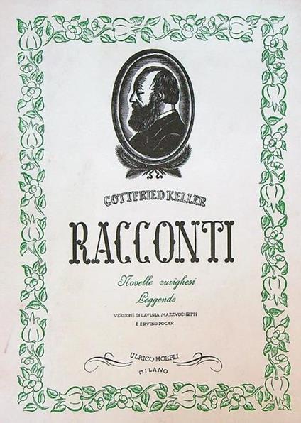 Racconti Novelle Zurighesi - Gottfried Keller - copertina
