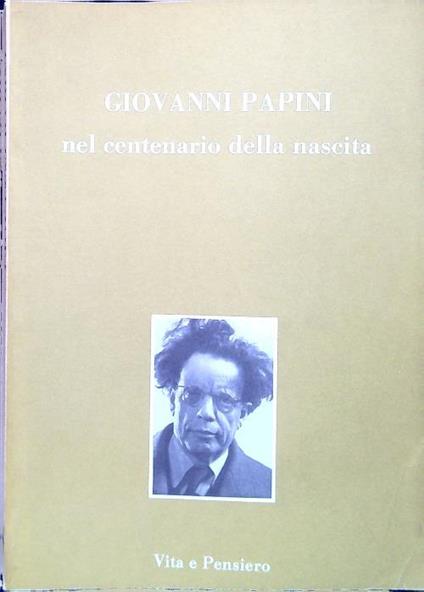 Giovanni Papini nel centenario della nascita - copertina