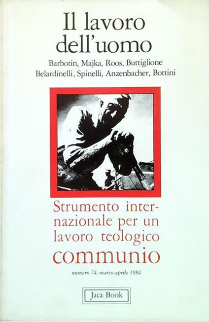 Communio n. 74, marzo-aprile 1984 - copertina