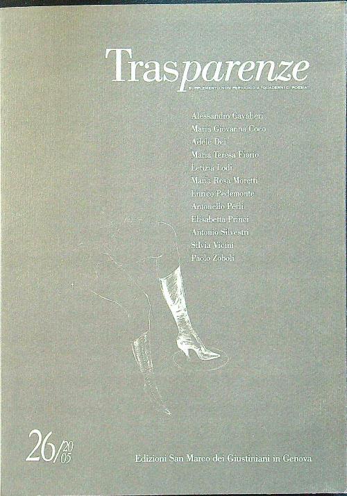 Trasparenze 26/2005 - copertina