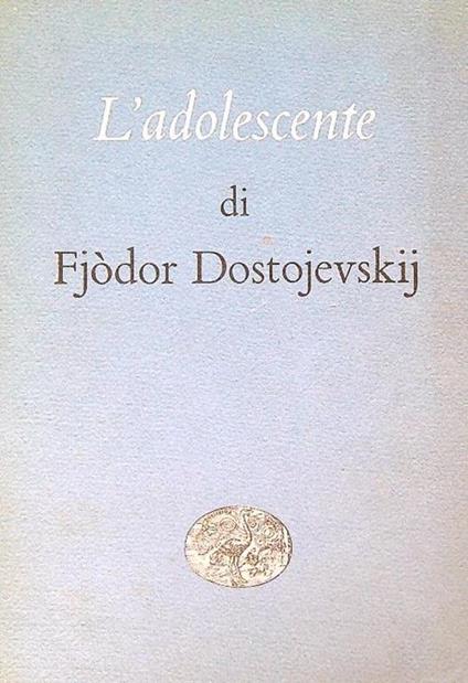 l' adolescente - copertina
