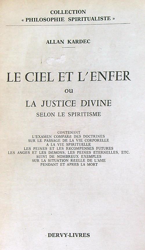 Le Ciel et l'Enfer, ou la Justice divine selon le Spiritisme