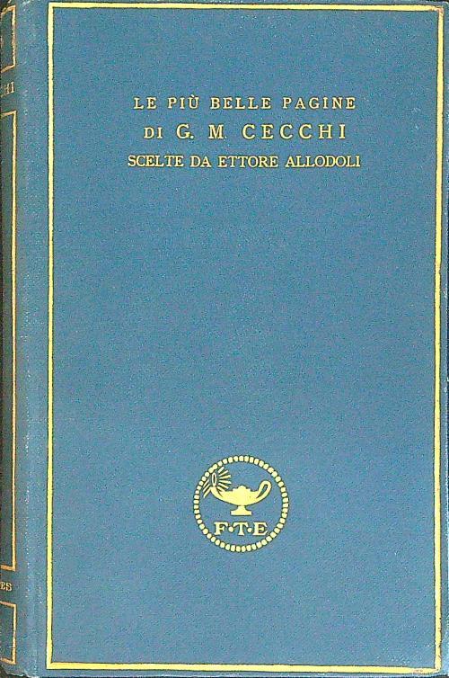 Le  più belle pagine di G. M. Cecchi 