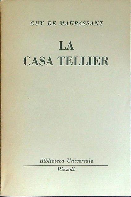 La  casa Tellier - Guy de Maupassant - copertina