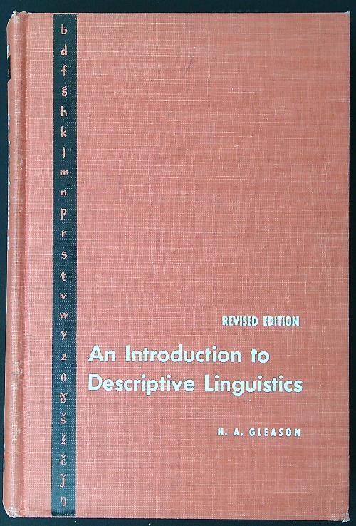 An introduction to descriptive linguistics