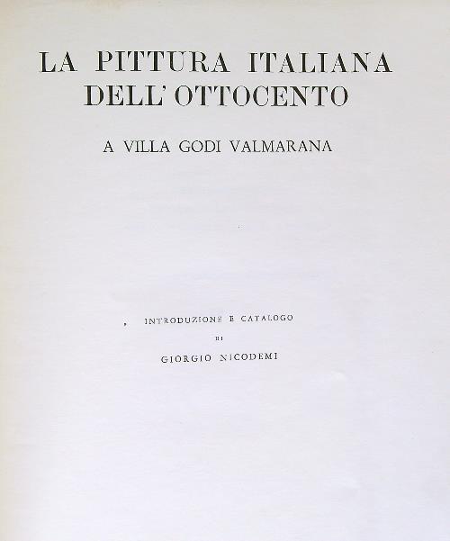 La pittura italiana dell'ottocento a Villa Godi Valmarana