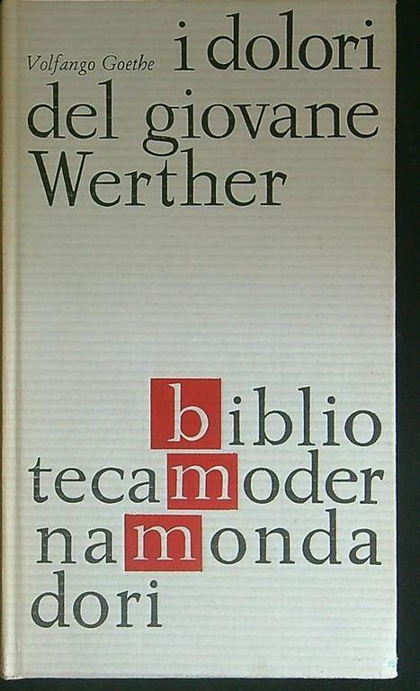 I  dolori del giovane Werther - Johann Wolfgang Goethe - copertina