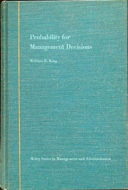 Probability for management decisions - copertina