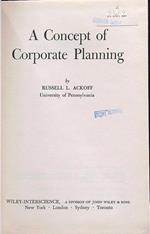 A concept of corporate planning