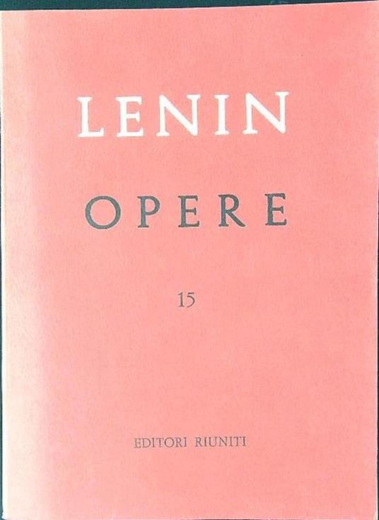 Opere vol. 15 - Lenin - copertina