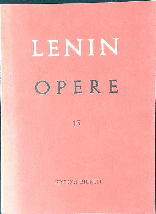 Opere vol. 15