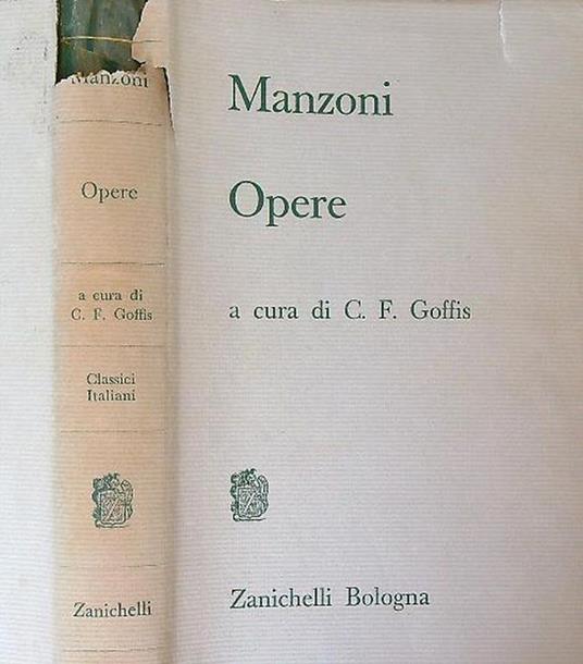 Opere - Alessandro Manzoni - copertina