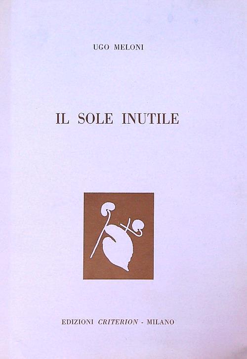 Il sole inutile