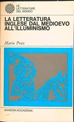 La letteratura inglese dal medioevo all'illuminismo