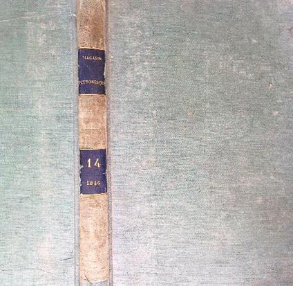 Le magasin Pittoresque. Quatorzieme Annee. 1846 - copertina