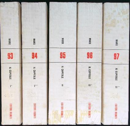 Il Capitale. Opera completa in 5 vv. - copertina