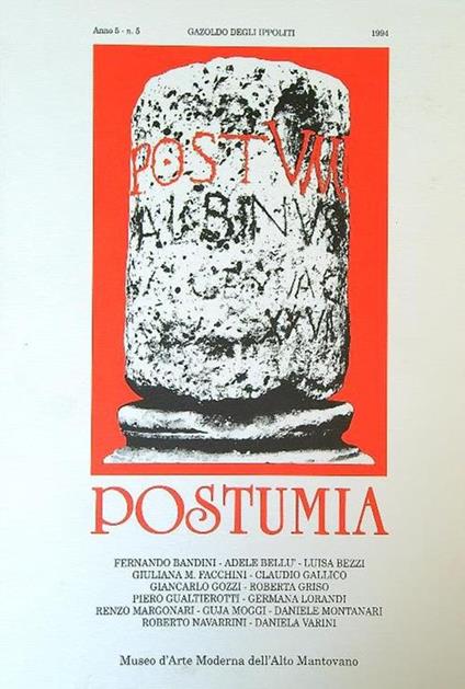 Postumia 5/1994 - copertina