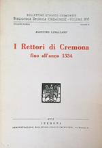 I Rettori di Cremona fino all’anno 1334