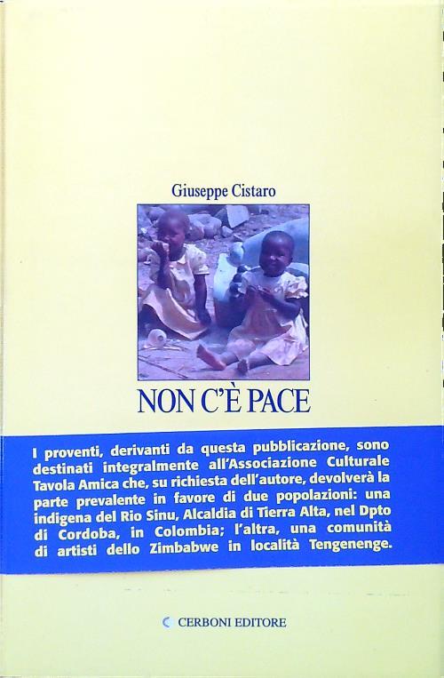 Non c'è pace - Giuseppe Cistaro - copertina