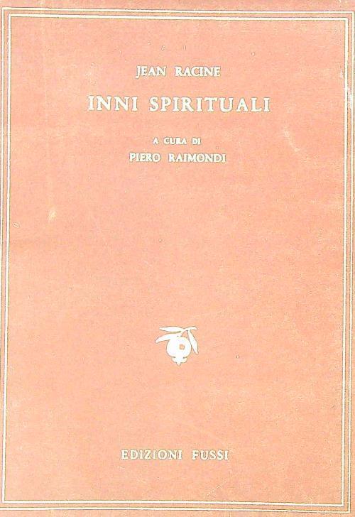 Inni spirituali - Jean Racine - copertina