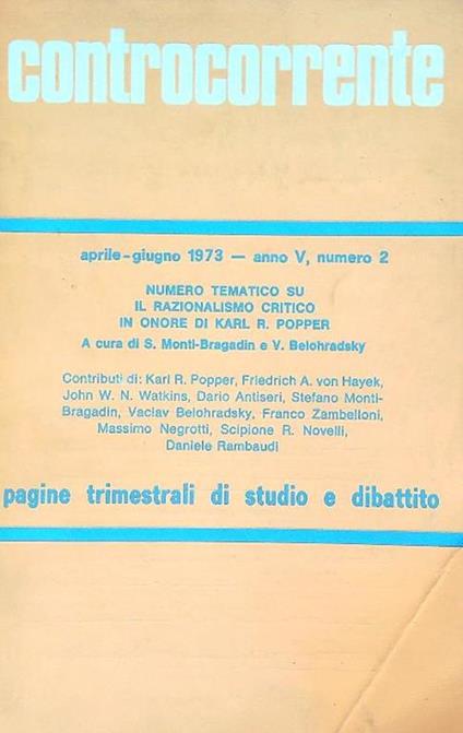 Controcorrente 2/Aprile-giugno 1973 - copertina