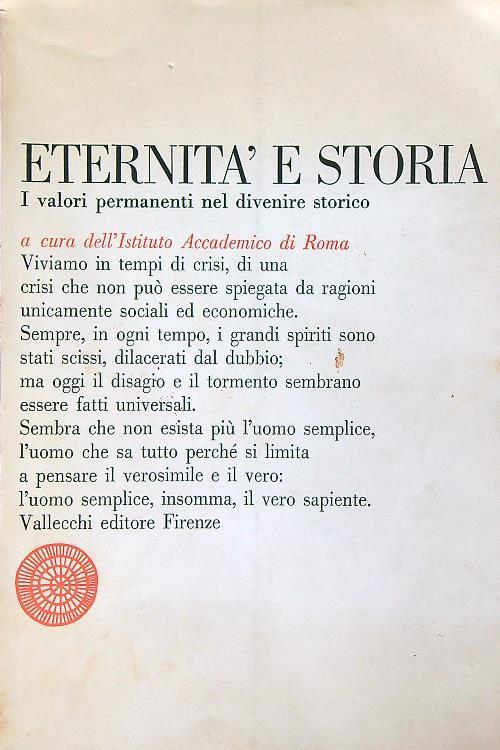Eternità e storia - copertina
